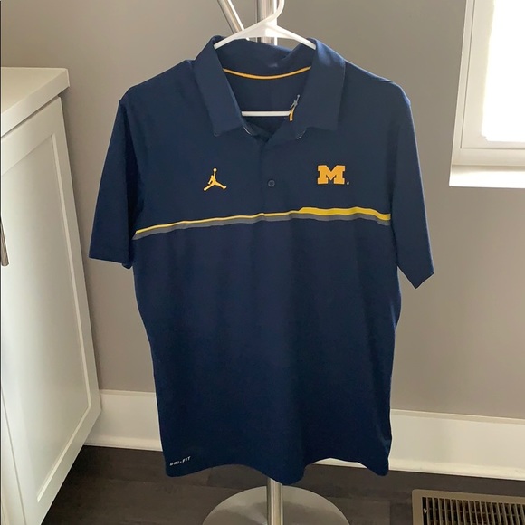 Michigan Jordan Gear >> Michigan Jordan Collared Shirt Michigan Jordan Gear >> Michigan Jordan Collared Shirt